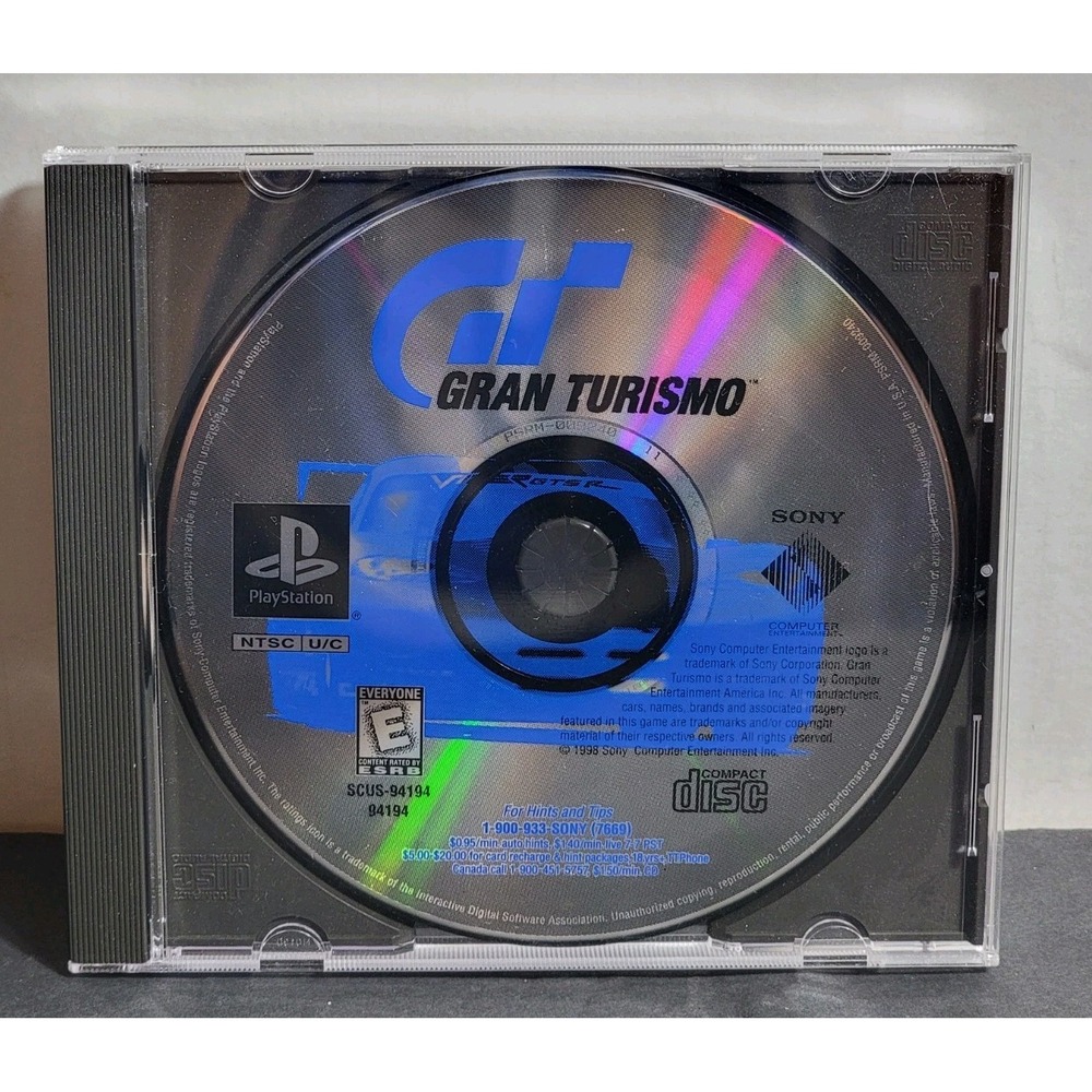Sony PlayStation 1 Gran Turismo PS1 Video Game Disc Only SCUS-94194 Tested